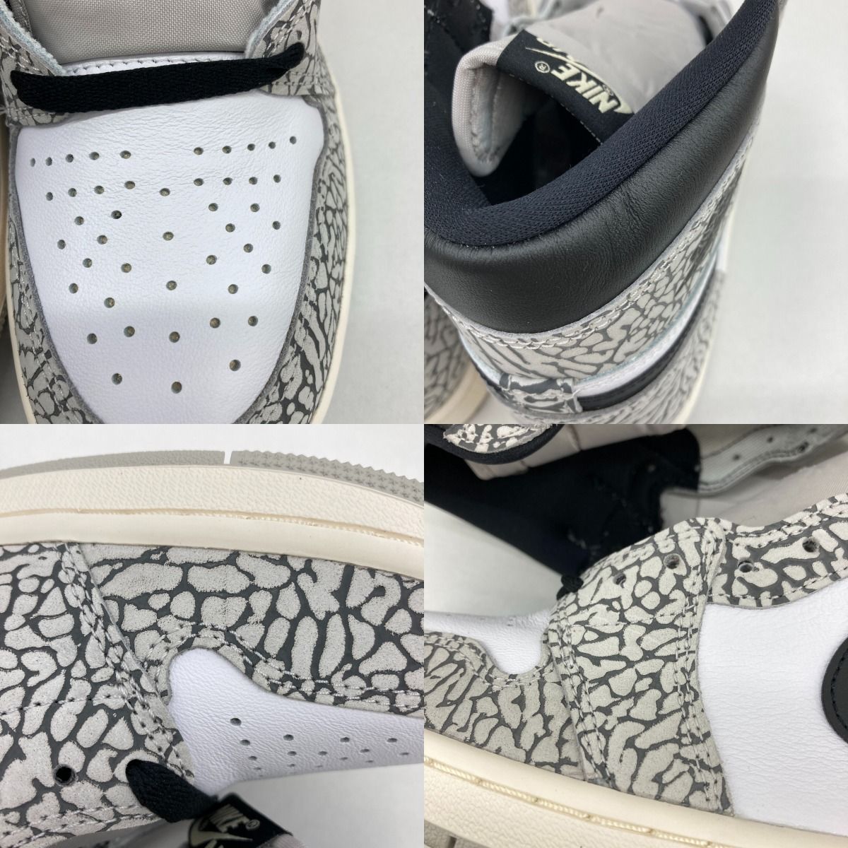 シューズ(女性用) Air Jordan 1 High OG White Cement Safari Size 11 - Air Jordan 1 Retro OG High White Cement for sale