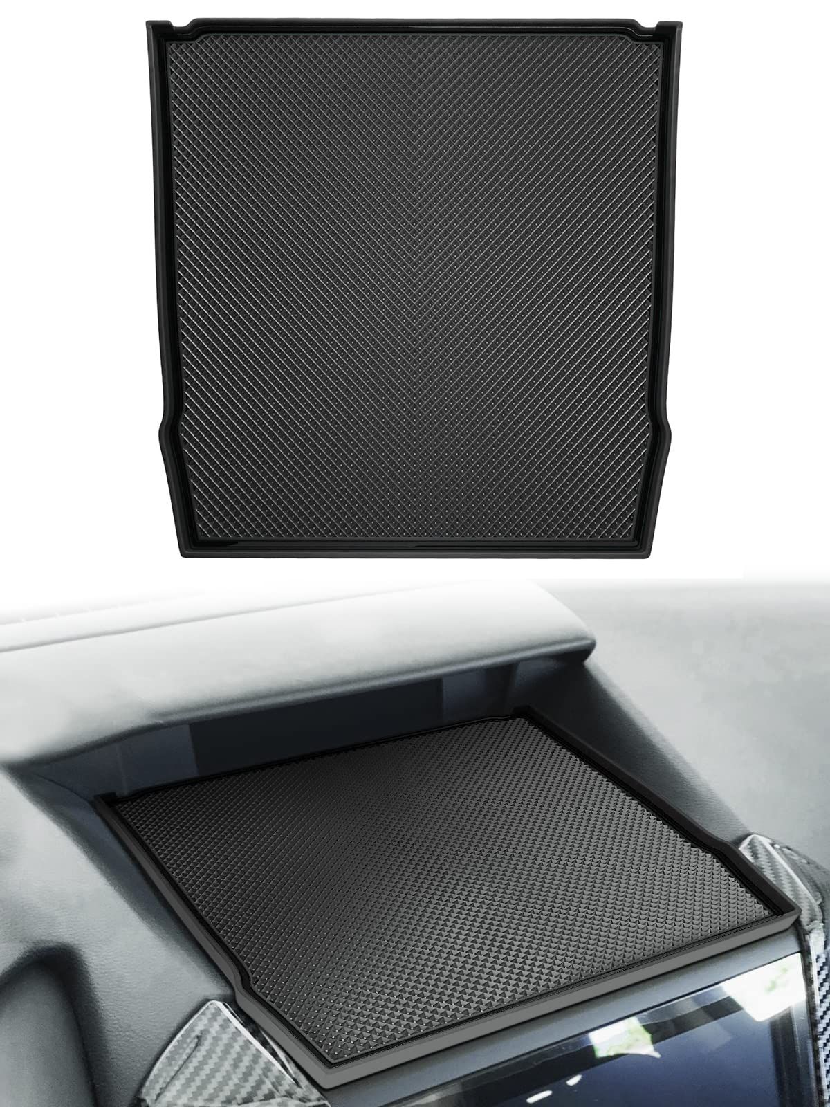 【人気商品】Marchfa スバル・フォレスター/インプレッサ/XV 専用 ディスプレイ フロントマット 荷滑り防止 内装 小物 アクセサリー パーツ レッドリア ラバーマット 車種専用 ドアポケットマ
