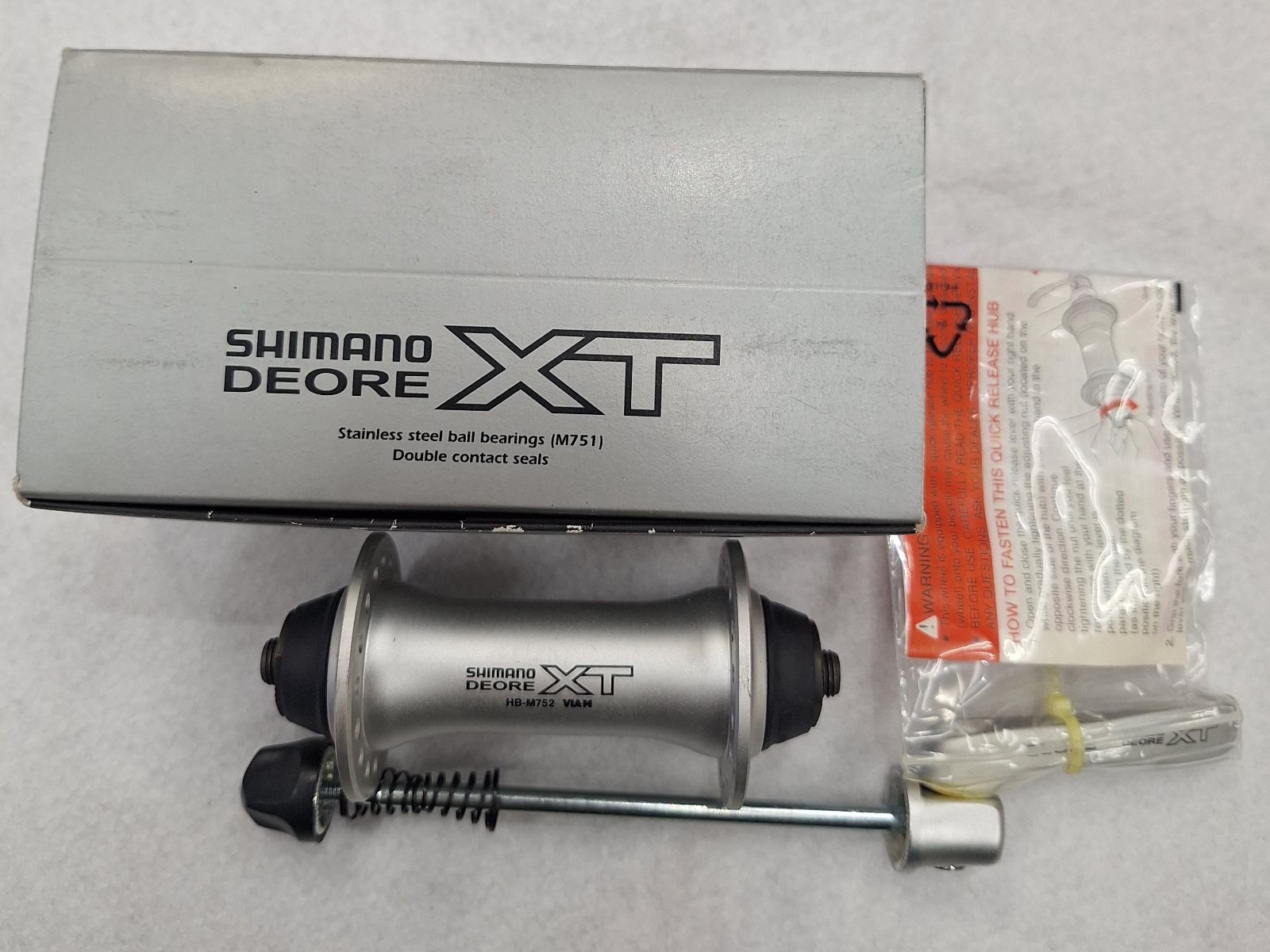 シマノ deore XT HB-M752 ハブ前後セット 36H シルバー
