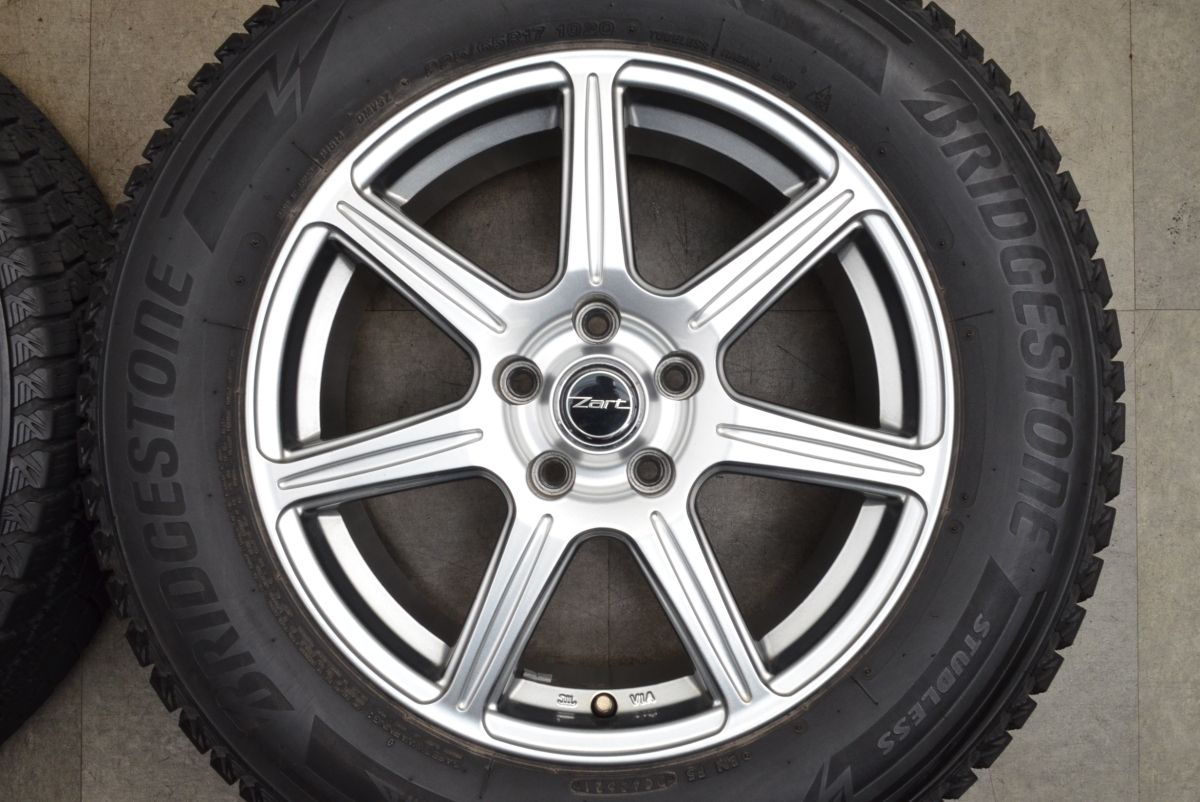 バリ溝 ZART 17in 7J 38 PCD114.3 ブリヂストン ブリザック DM-V3 225 65R17 ハリアー エクストレイル CX-5 CX-8 レガシィアウトバック FFCRYSTALESIA_COM
