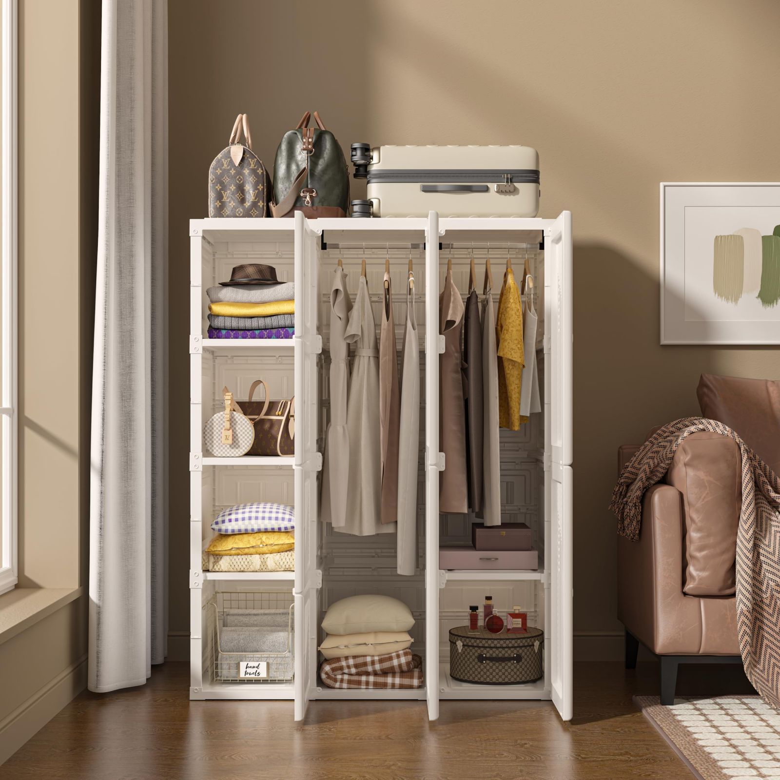 Mayi Box ワードローブ クローゼット 大容量 ハンガーラック シンプル  