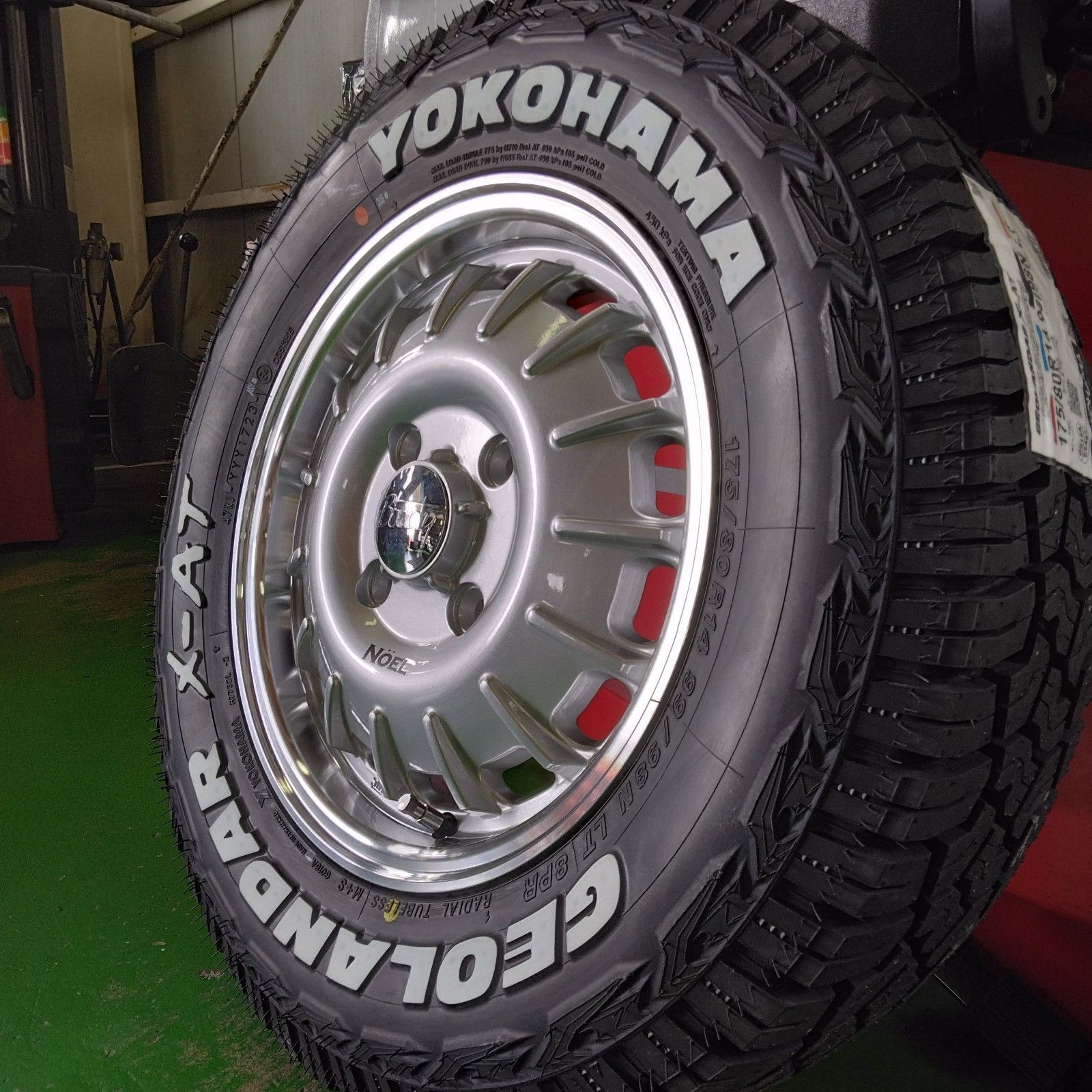 175/80R14 YOKOHAMA ジオランダー X-A/T ホワイトレター NV200 バネット デリカ D3 タイヤホイールセット 14インチ  NOEL - メルカリ