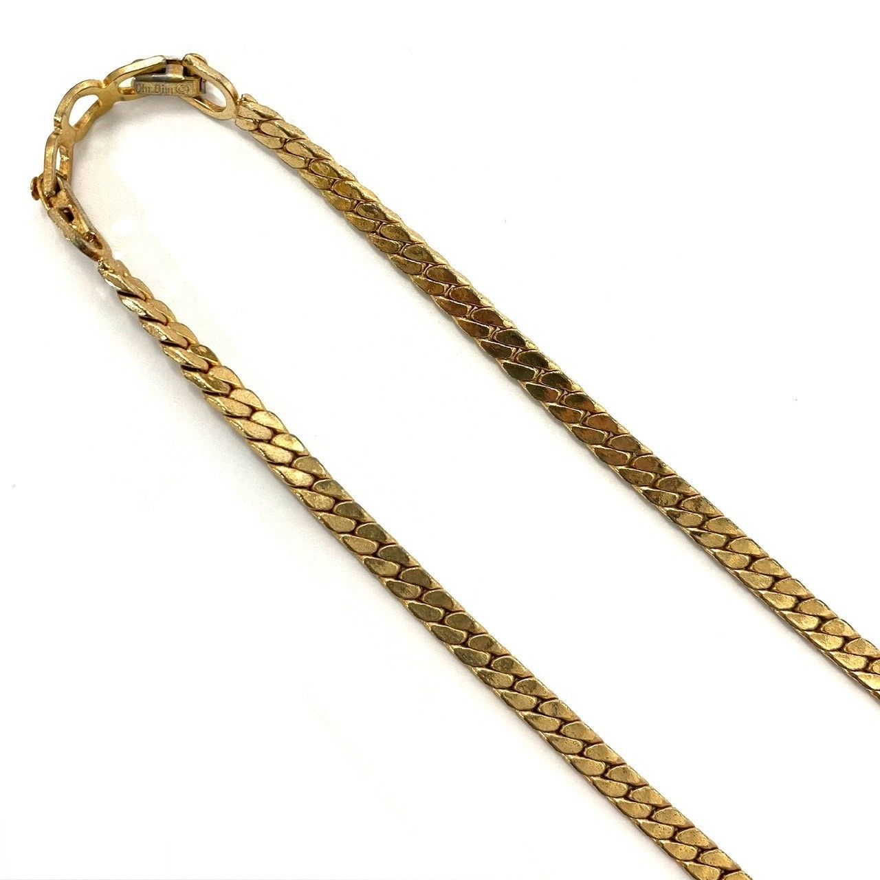 B359 ディオール ハートのネックレス ブラックストーン ビンテージ ゴールド Christian Dior クリスチャンディオール ネックレス ハート