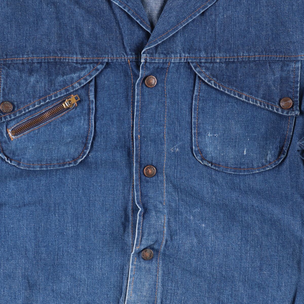 Gジャン/デニムジャケット 80s unknown Denim jaket 古着 ~80年代 UNKNOWN デニムジャケット Gジャン メンズL ヴィンテージ