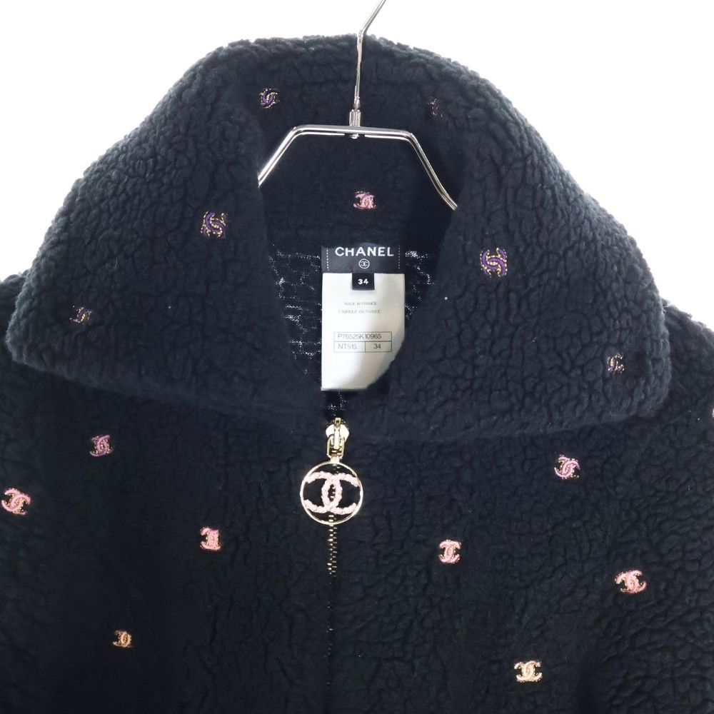 CHANEL (シャネル) ココマーク ロゴチャーム 刺繍 カシミヤ