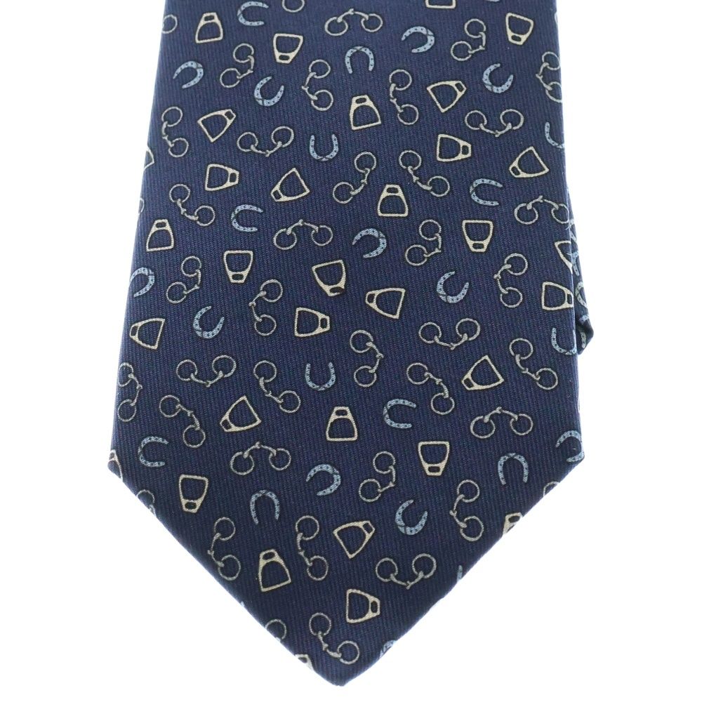 ネイビー 馬蹄柄