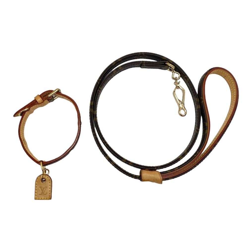 ルイヴィトンモノグラムコリエバクスターPM MMセット小型犬リード