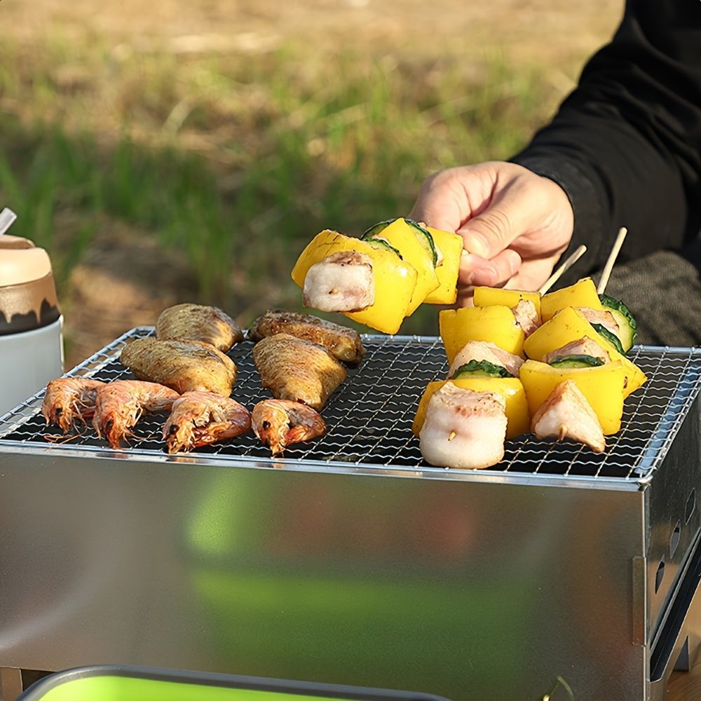 ステンレススチール製ポータブルBBQグリル