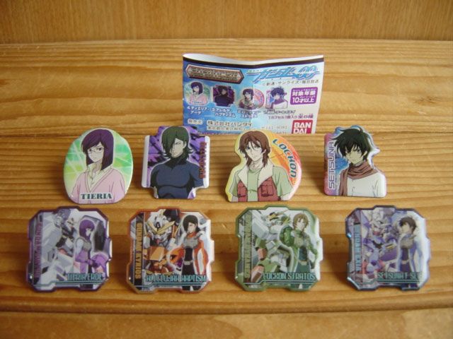 ♯Fgf22IJ機動戦士ガンダム00ガチャポンピンズコレクション全8種 ♯Fgf22IJ機動戦士ガンダム00ガチャポンピンズコレクション全8種