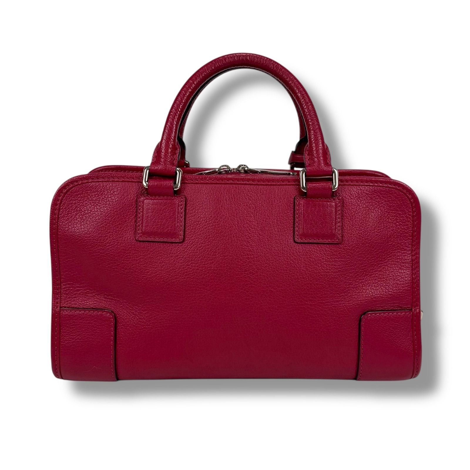 LOEWE ハンドバッグ アマソナ36 パテントレザー ピンクレッド LOEWE ハンドバッグ アマソナ36 パテントレザー ピンクレッド