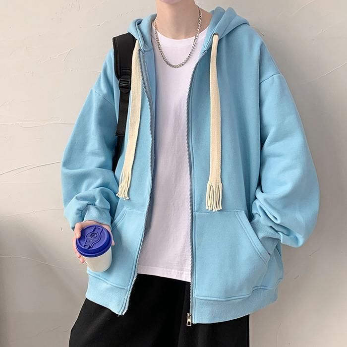 ☆men's フルジップ パーカー フード付き 春秋 韓国系 ☆men's フルジップ パーカー フード付き 春秋 韓国系 楽天市場