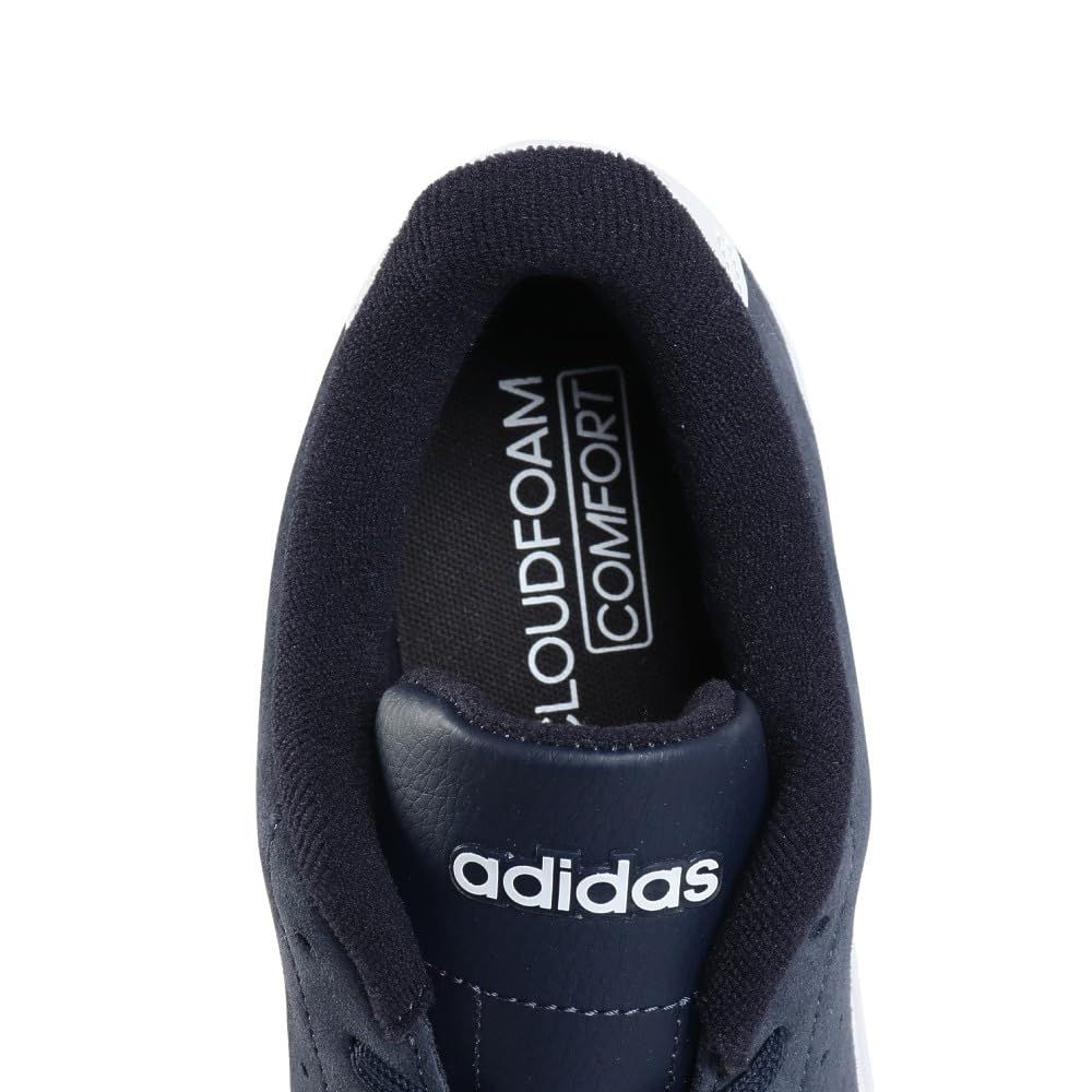 [アディダス] アドバンコート 27.0cm 新品未使用ブラック アディダス スニーカー メンズ 靴 黒 ブラック 定番 シンプル コートスタイル 通学 仕事 通勤 職場 adidas ADVANCOURT BASE  2.0U アドバンコート ベース