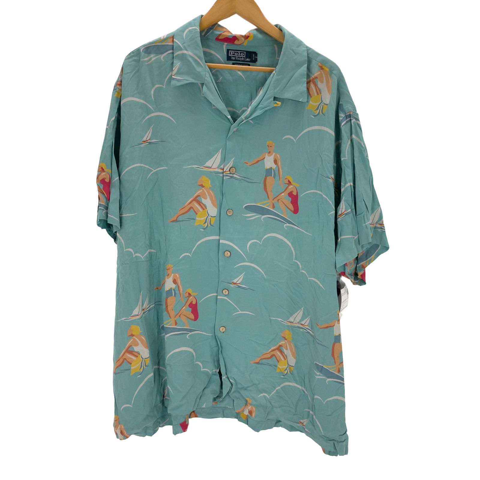 ポロバイラルフローレン Polo by RALPH LAUREN 90s VINTAGE CAMP 開襟 