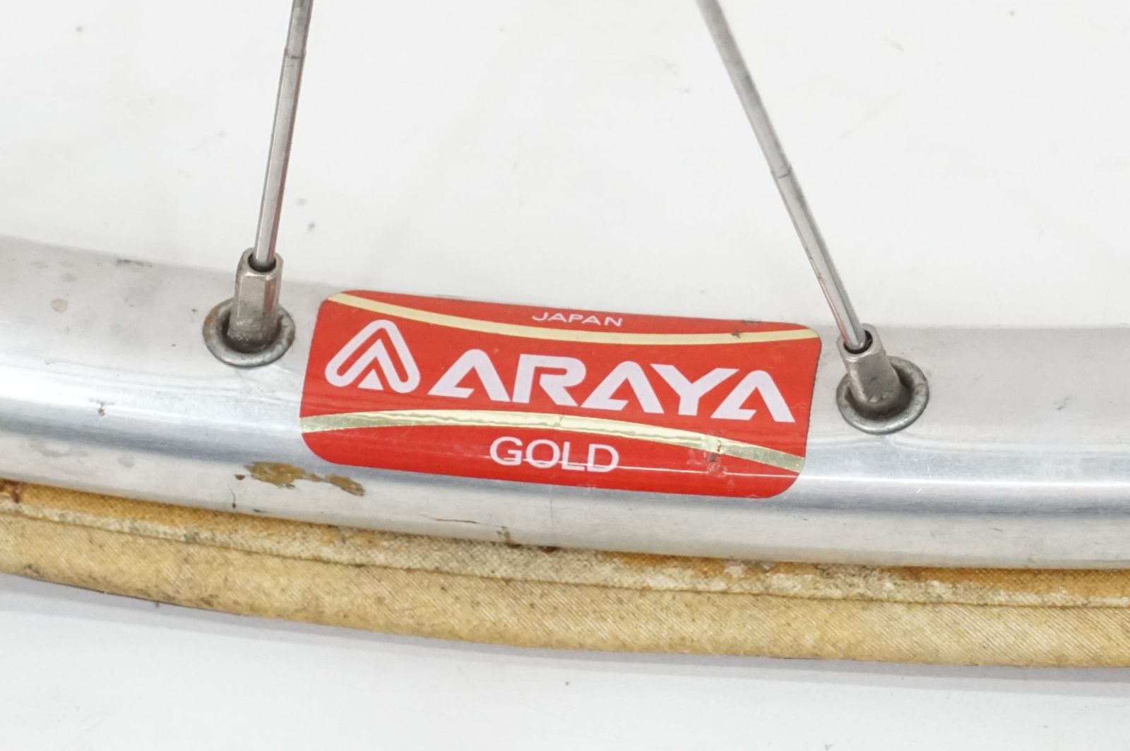 Araya gold dura ace 前後セット SHIMANO 「シマノ」 DURA-ACE HB-7600 ARAYA GOLD ホイール