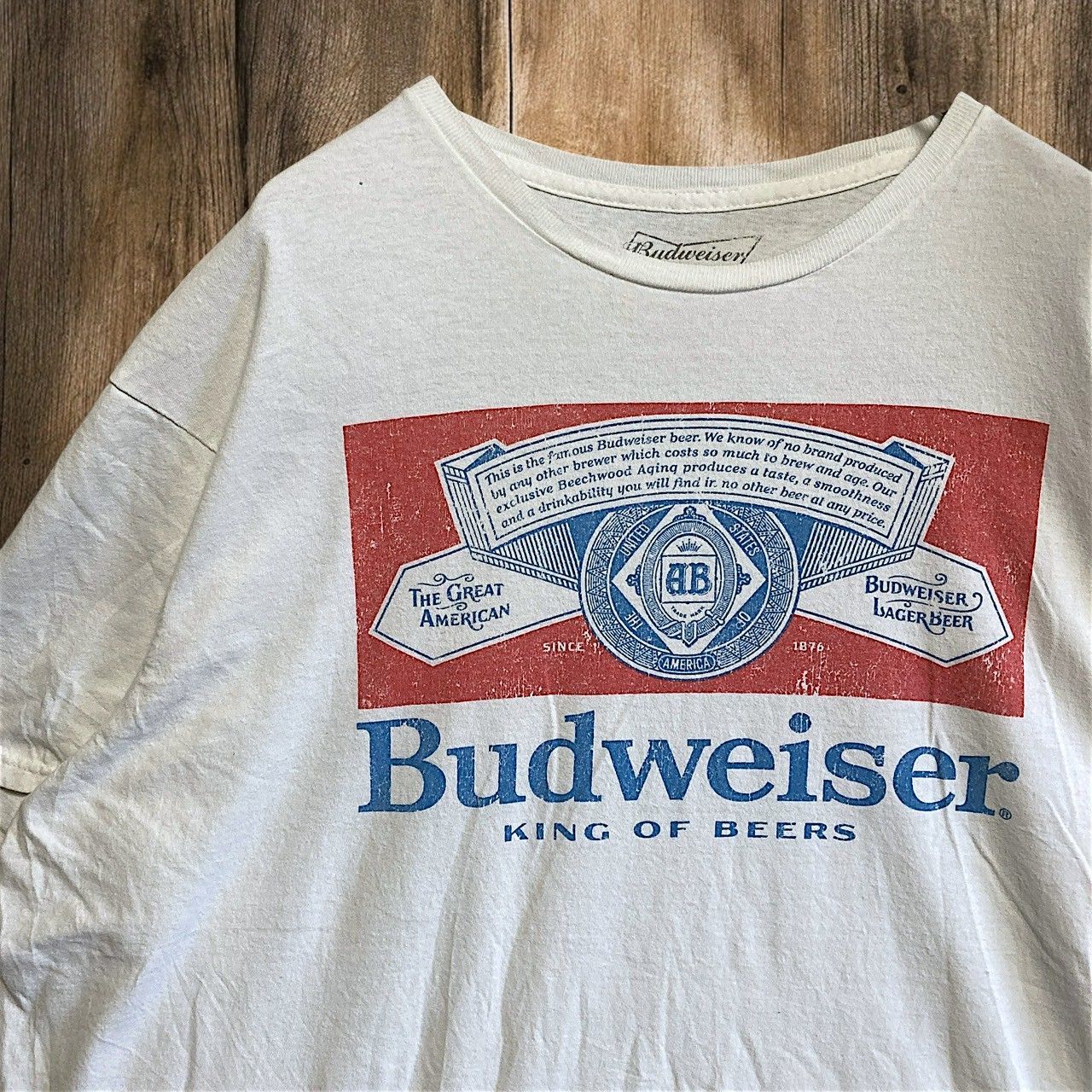 Buttwiser バドワイザー Tシャツ XL 白 公式通販