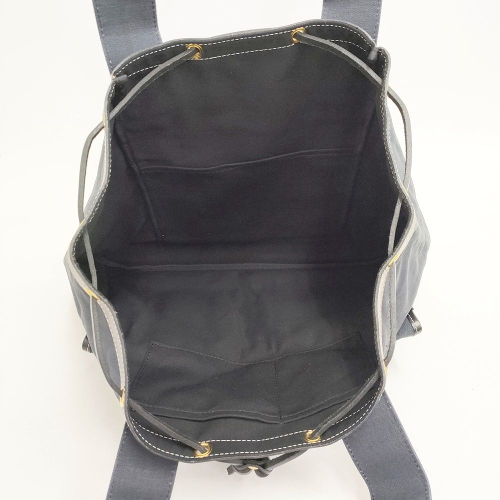 MARINE DAY 新品 HUNTER 定価29700円 巾着 トートバッグ ネイビー レディース マリンデイ【中古】5-0813G◎ MARINE DAY 新品 HUNTER 定価29700円 巾着 トートバッグ ネイビー