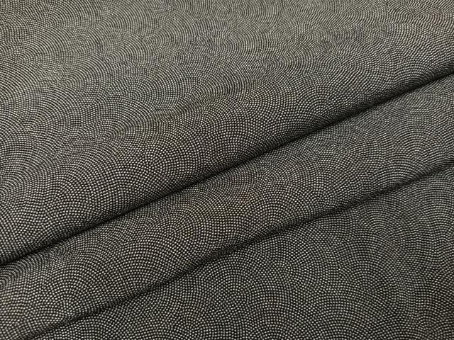 平和屋着物●江戸小紋 小鮫小紋柄 黒地 正絹 AABC3718ph