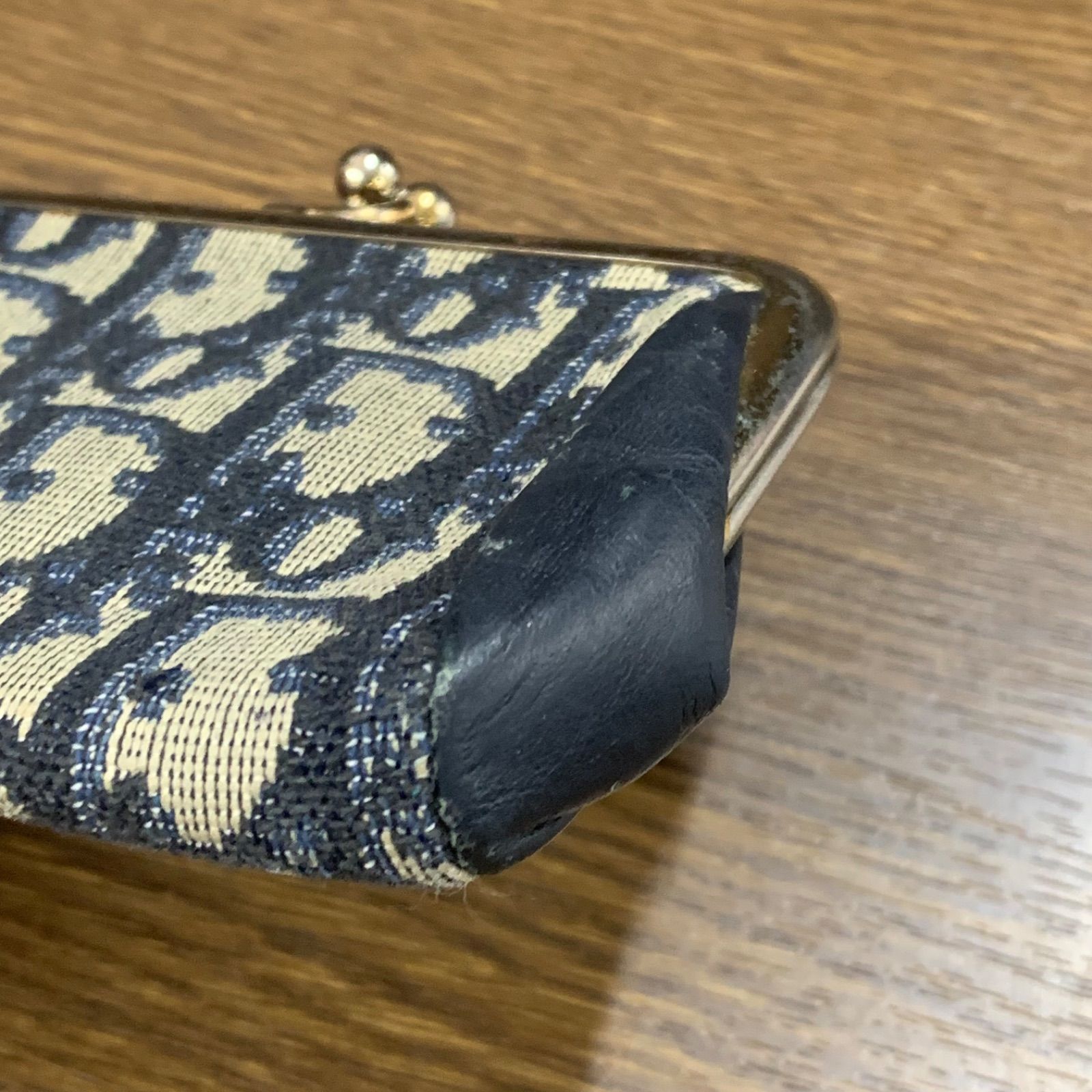 ☆ Dior クリスチャンディオール トロッター柄 がま口 小銭入れ