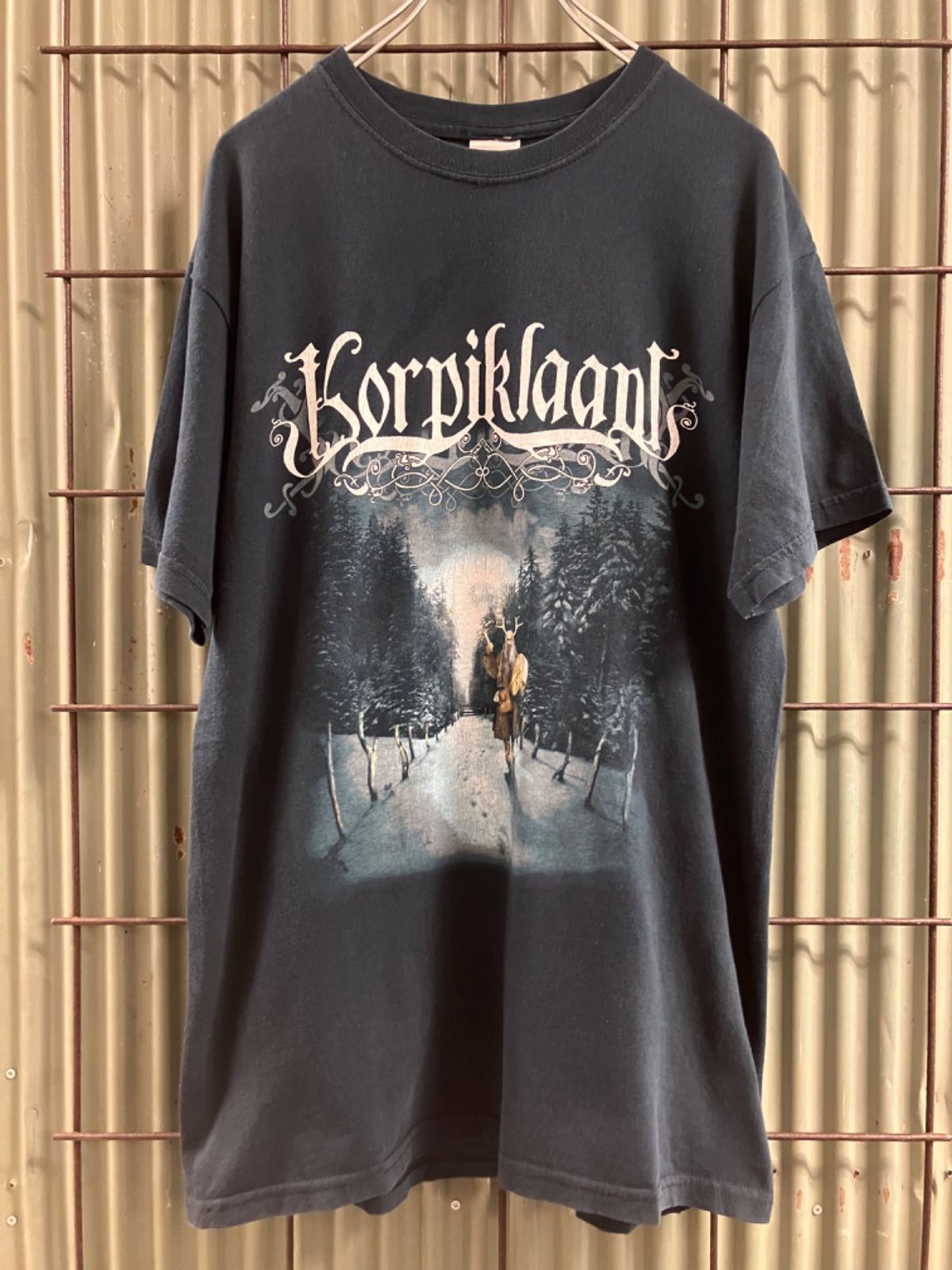 Old Korpiklaani Print T-Shirt コルピクラーニ　プリントTシャツ カットソー　バンドT フィンランド