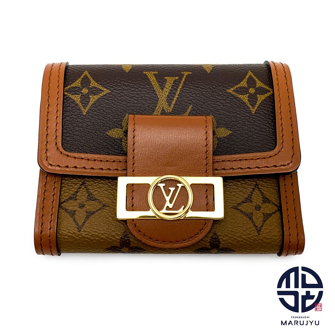 LOUIS VUITTON ルイヴィトン モノグラム モノグラムリバース ポルトフォイユドーフィーヌ コンパクト M68725 コンパクトサイフ 財布 ブランド