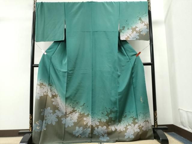 平和屋着物●訪問着 作家物 一世風美 南天文 暈し染め 金彩 正絹 CAAS6863yc