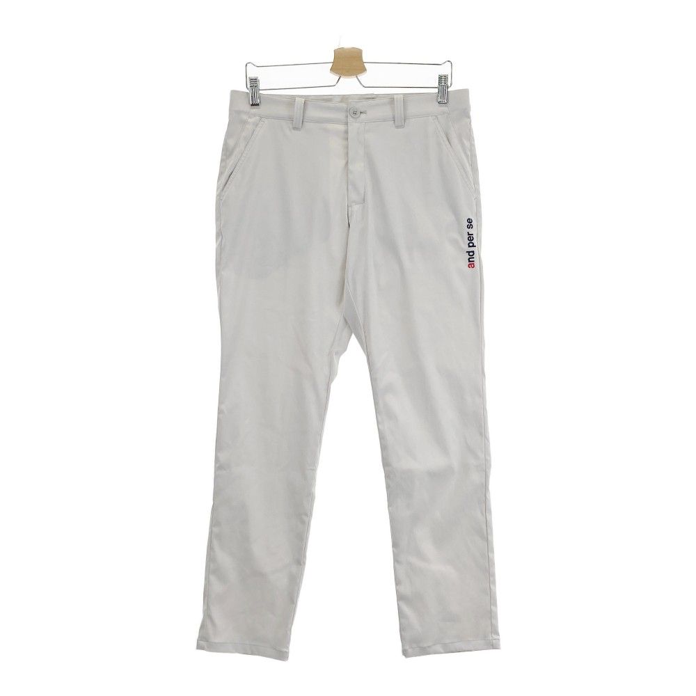 サイズ：L AND PER SE アンパスィ 2024年モデル ストレッチ ロングパンツ  グレー系 [240101464037] ゴルフウェア メンズ ストスト サイズ：L AND PER SE アンパスィ 2024年モデル ストレッチ
