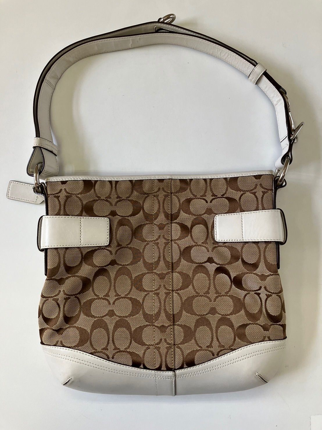 中古品】 COACHコーチ シグネチャー ショルダーバッグ G06K-3574