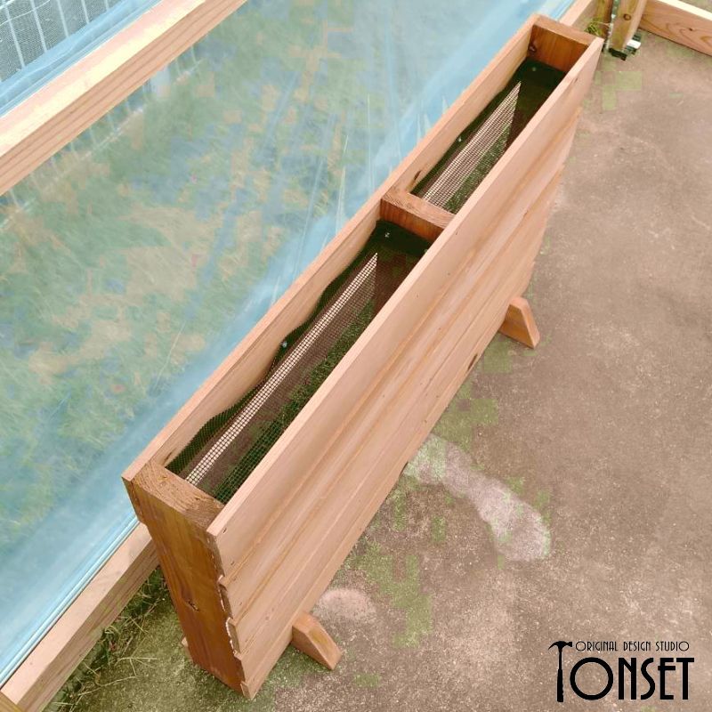 パレット風スタンドプランター オークcol