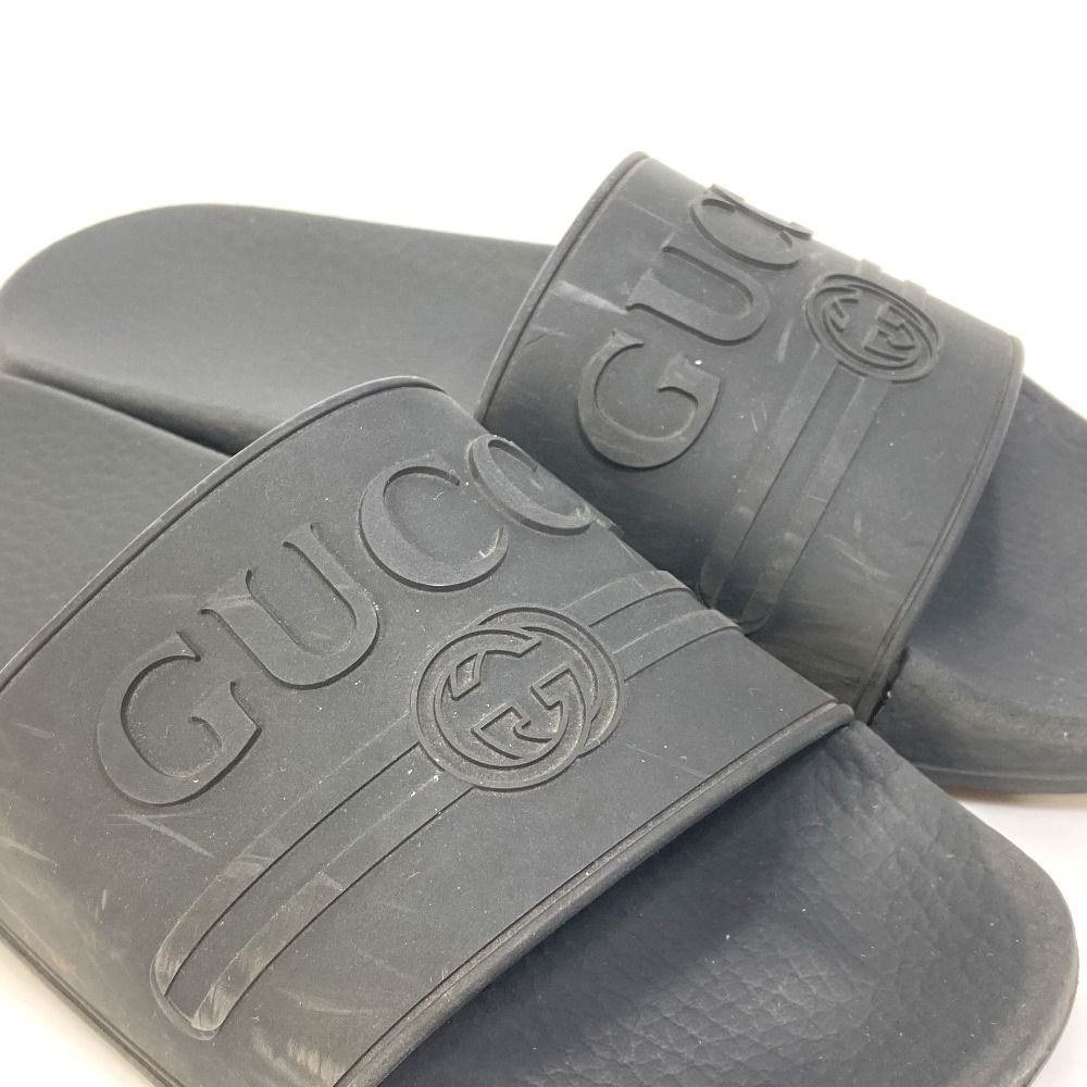 GUCCI グッチ サンダル ロゴ スライド 525140 ラバー - メルカリ