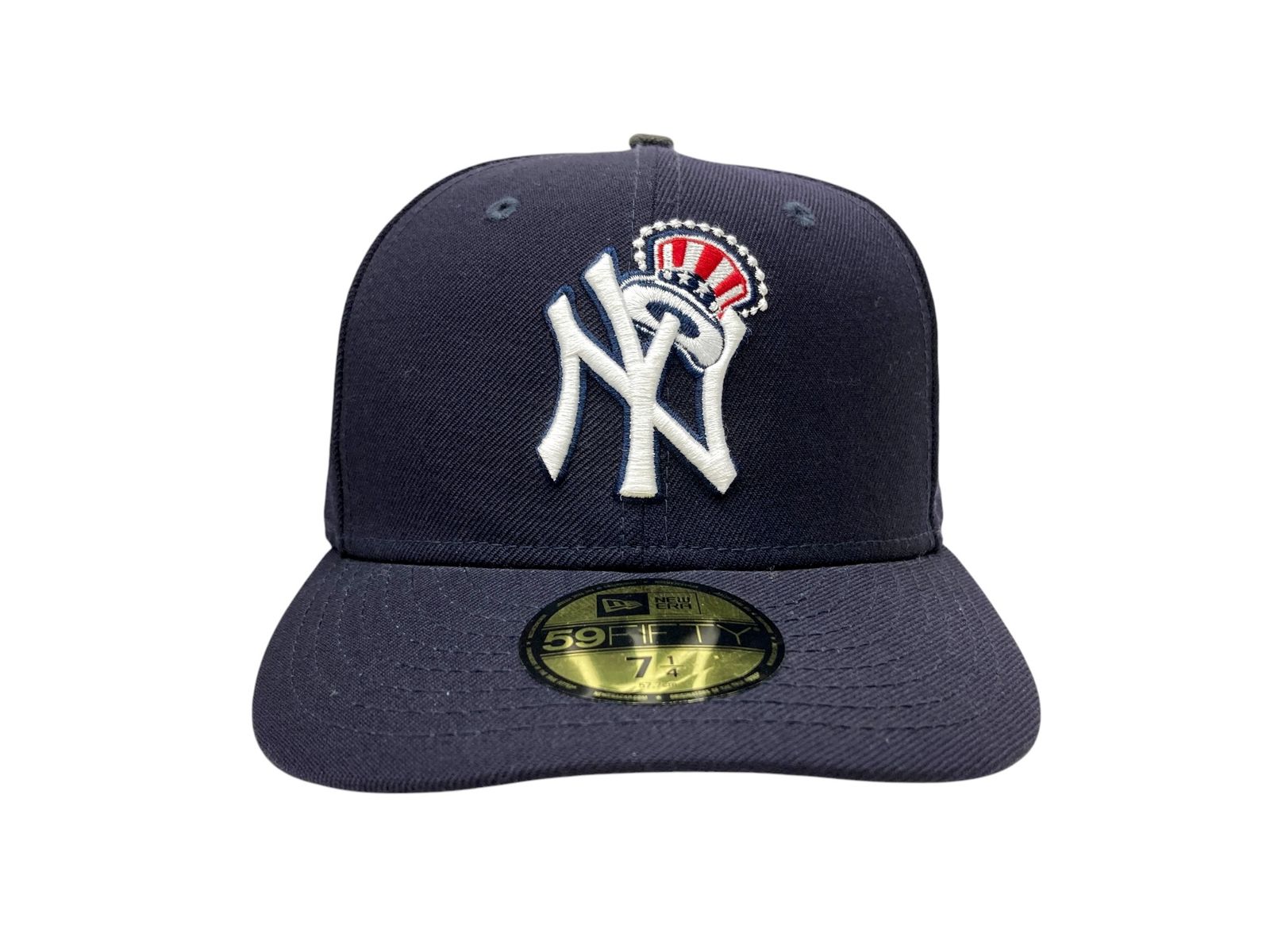 NEWERA (ニューエラ) 59FIFTY ニューヨークヤンキース MLB ハットロゴ ベースボールキャップ 帽子 57.7cm ネイビー メンズ/028