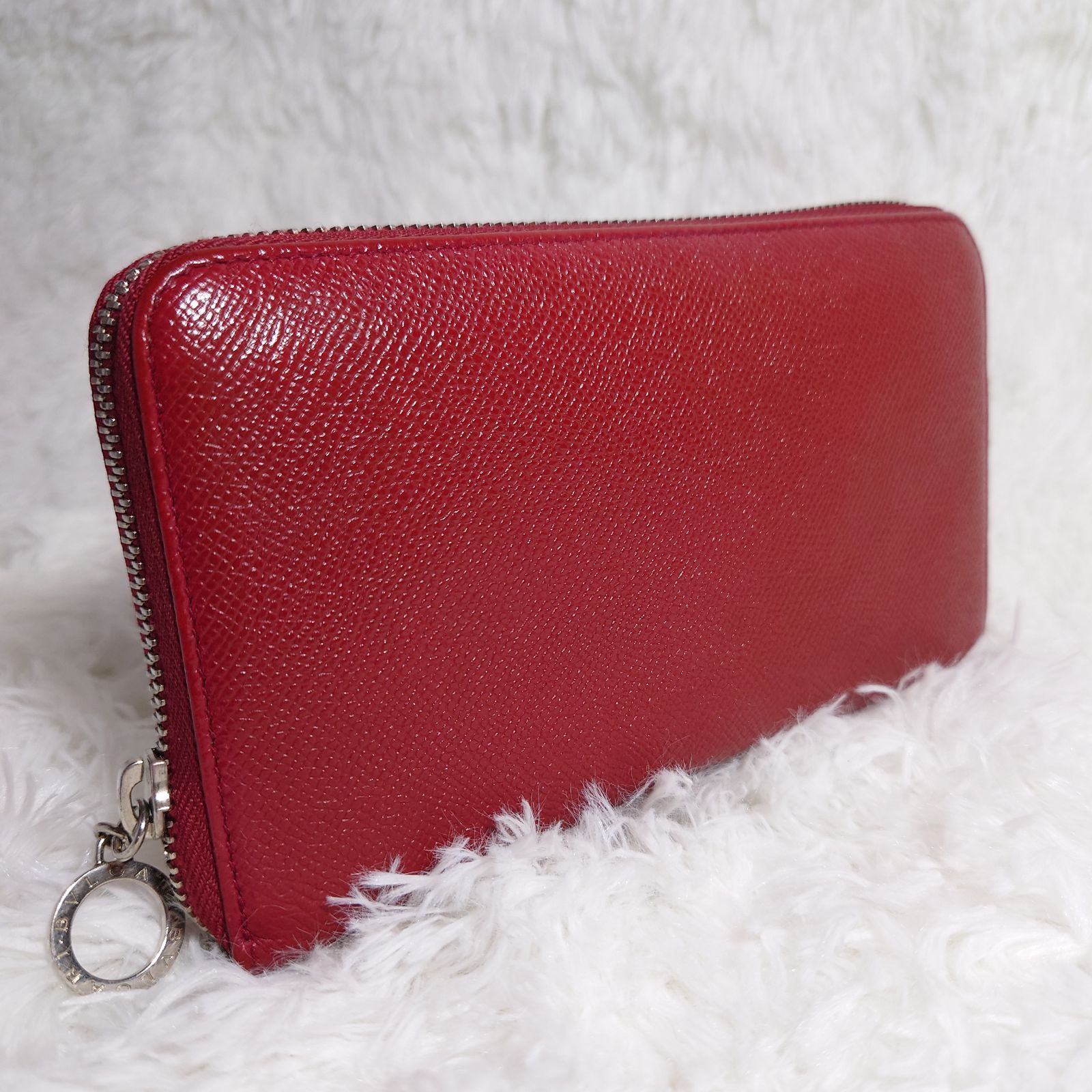 BVLGARI】ブルガリ レザー 長財布 ラウンドファスナー ラウンドジップ BVLGARI】ブルガリ レザー 長財布 ラウンドファスナー ラウンドジップ