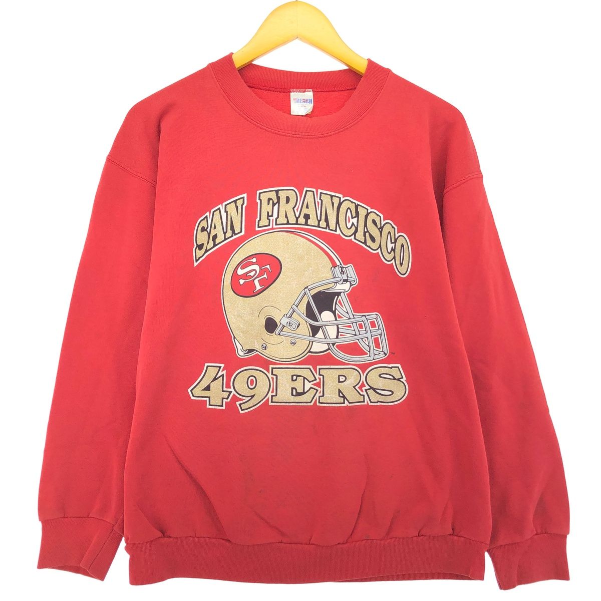 古着 90年代 TRENCH NFL SAN FRANCISCO 49ERS サンフランシスコ フォーティーナイナーズ プリントスウェットシャツ トレーナー/eaa439603