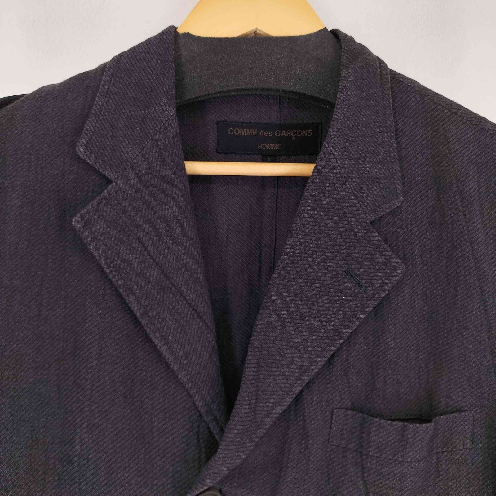 希少 AD1997 コムデギャルソンオム リネンテーラードジャケット M 田中 コムデギャルソンオム COMME des GARCONS HOMME 田中オム リネン混