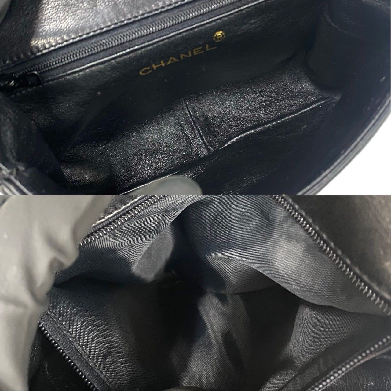 極 美品 箱 袋付 シール有 0番台 CHANEL シャネル デカココ 18cm 