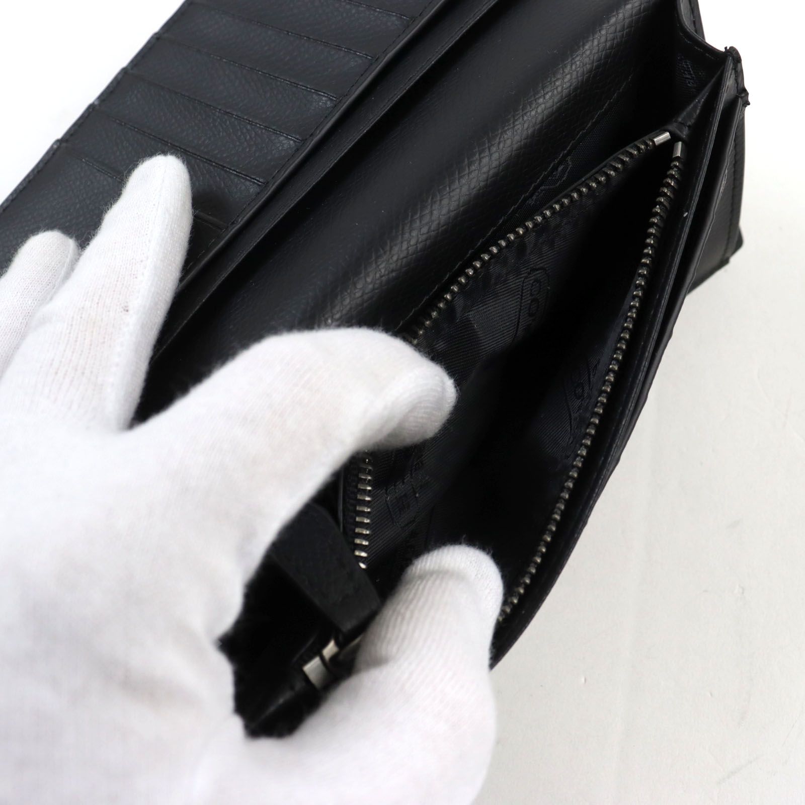 未使用品○COACH コーチ F74978 リファインドぺブルレザー ロゴ刻印  