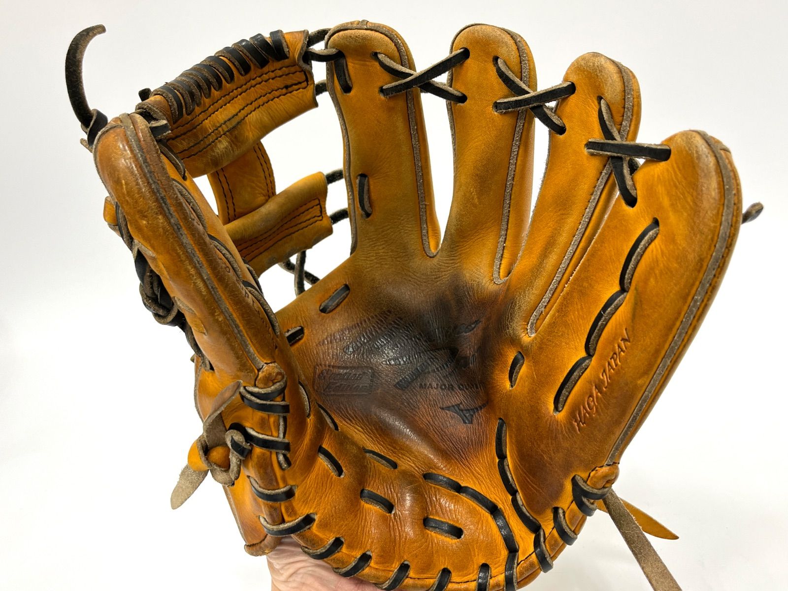 中古品 ミズノ MIZUNO ミズノプロ 硬式 内野手用グローブ HAGAJAPAN