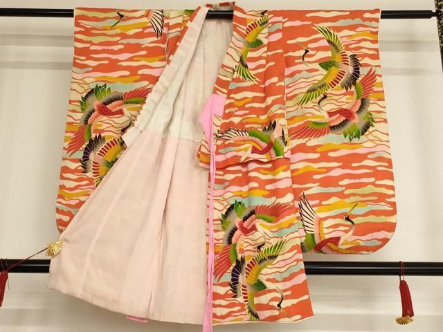 平和屋着物[]アンティーク 大正ロマン 七五三 女の子 3歳 祝着 三つ身