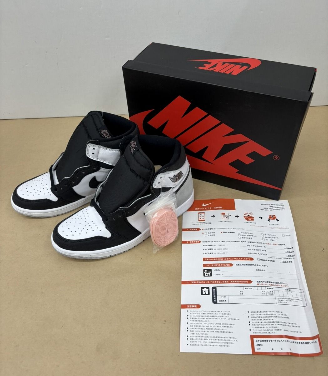 NIKE AIR JORDAN 1 RETRO HIGH OG WHITE/BLEACHED CORAL-BLACK 555088-108 サイズ 27.5cm 未使用【WS312-003】