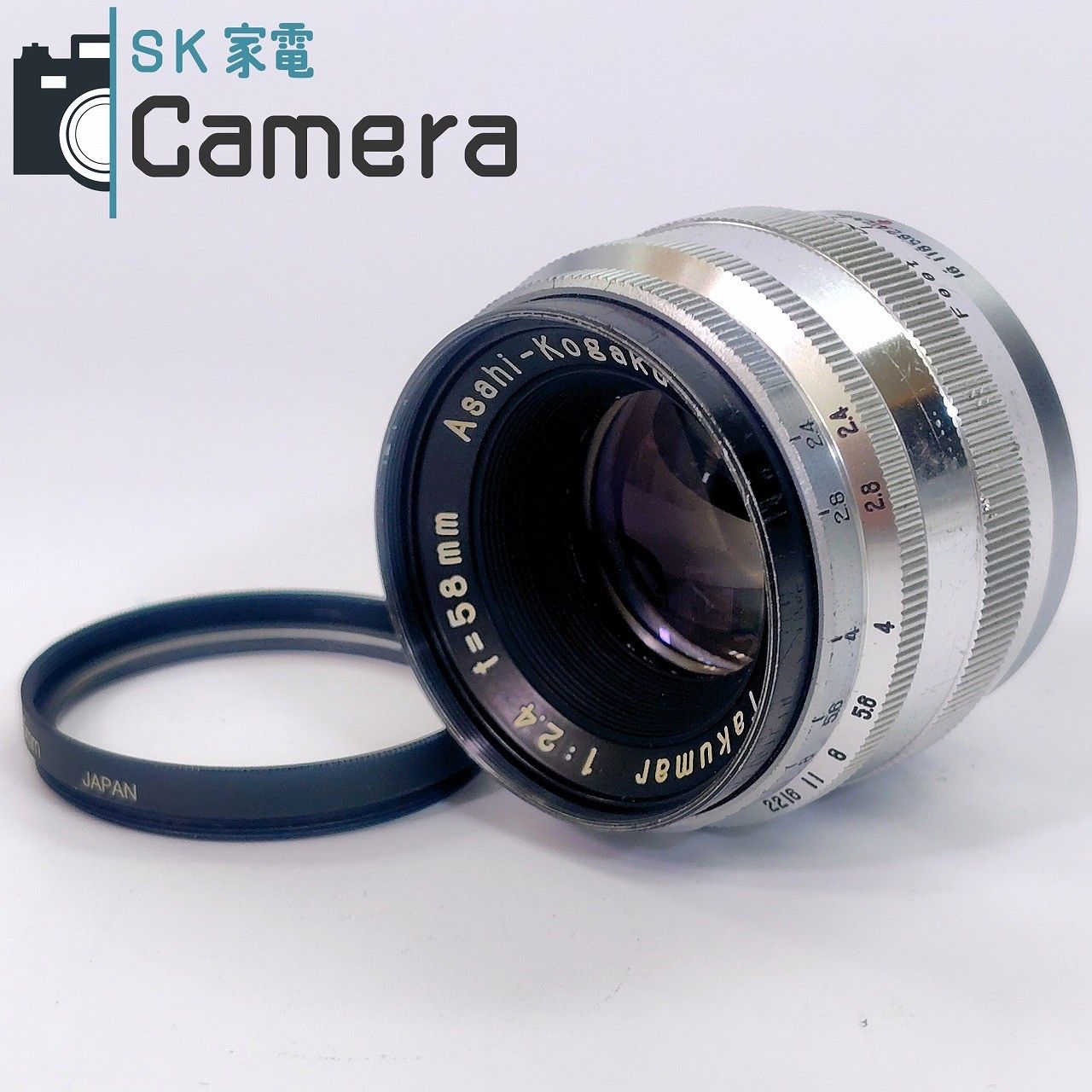 Asahi-Kogaku Takumar 58ｍｍ F2.4 旭光学 アサヒフレックスマウント M37 9月清掃済 タクマ―