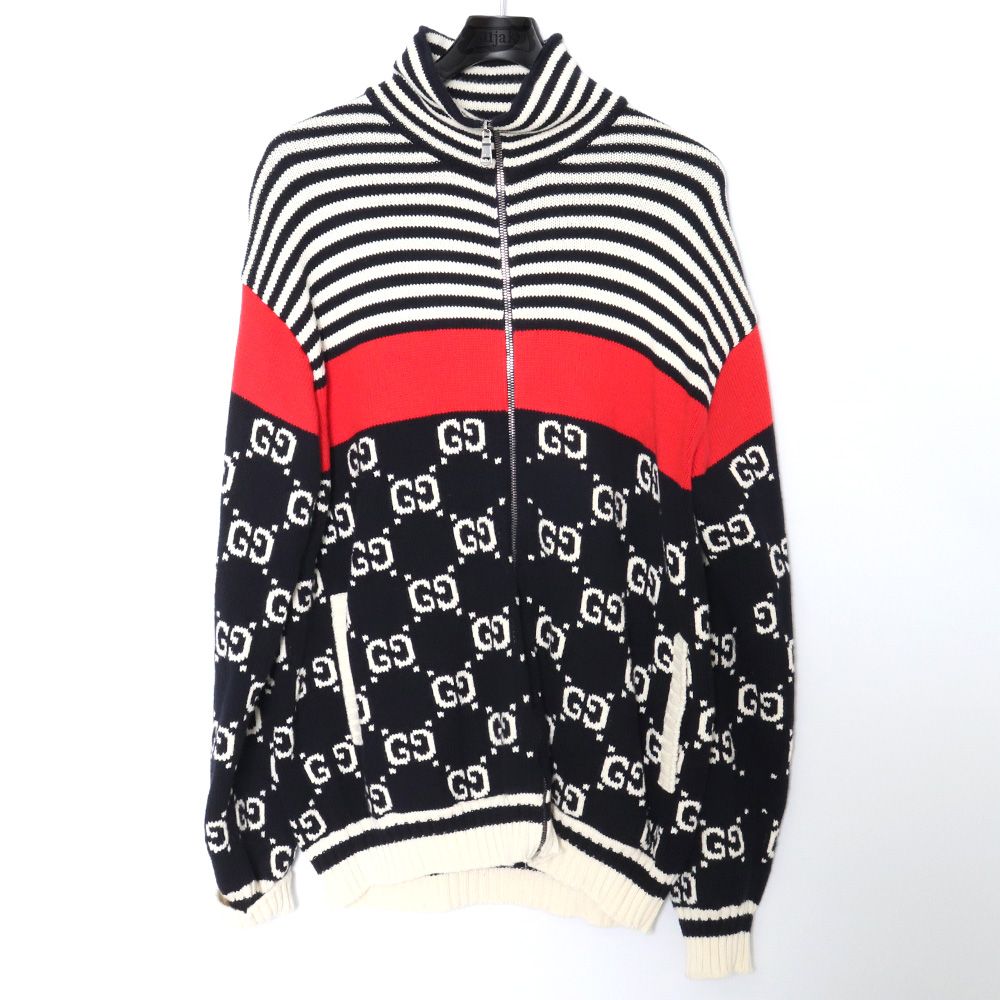 GUCCI ニットジップアップカーディガン Mサイズ - メルカリ