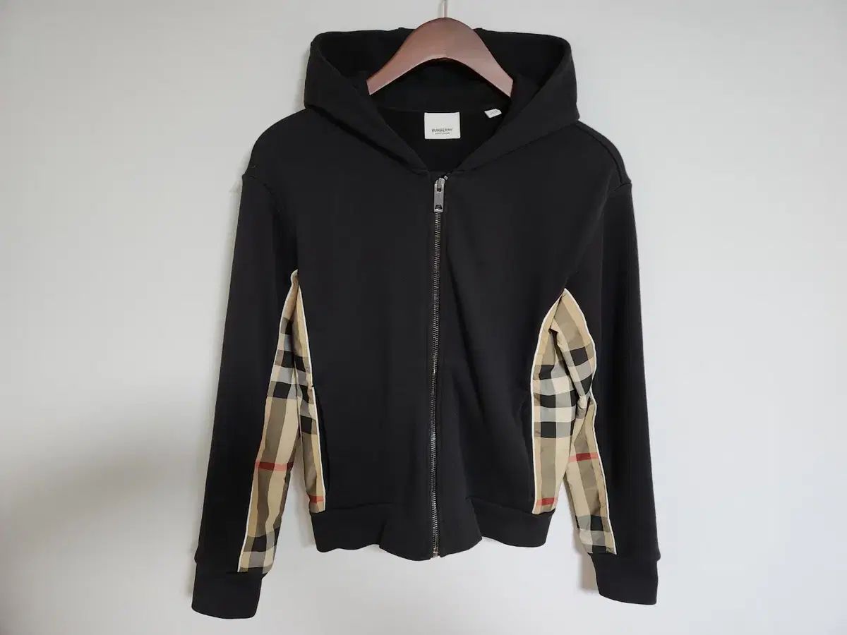 12Y BURBERRY バーバリー キッズ チェック レディース ジップアップパーカー フード付き 8047427
