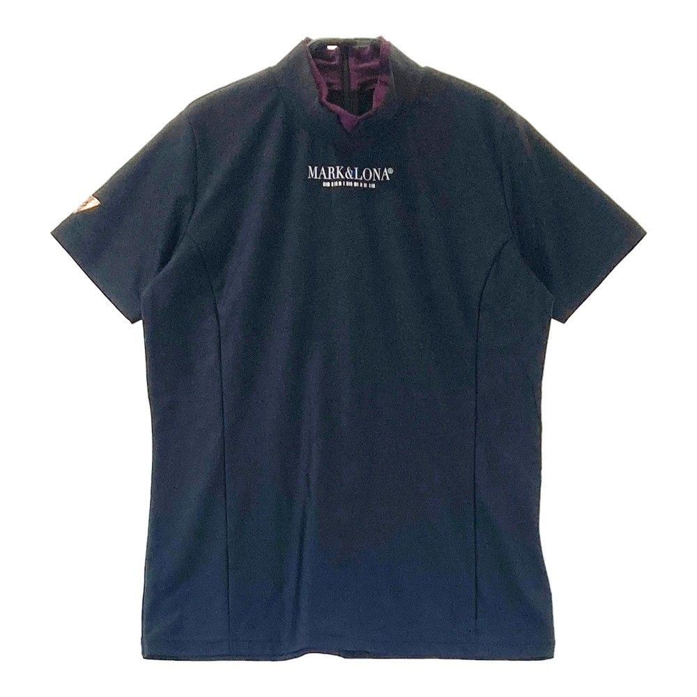 サイズ 40 MARK-LONA マークアンドロナ モックネック半袖Tシャツ ブラック系 240101416417 ゴルフウェア レディース ストスト