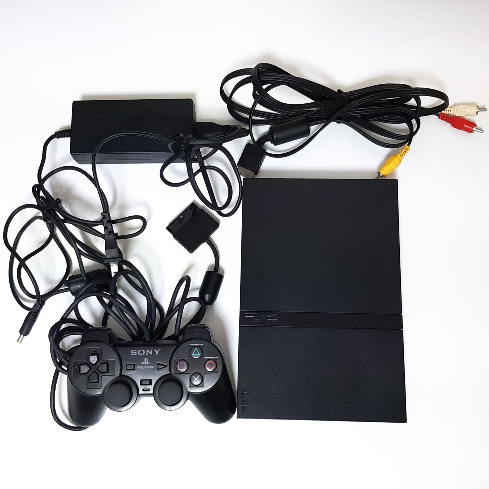 PS2 プレイステーション２ 本体 SCPH-77000 CB チャコールブラック 動作品 - メルカリ