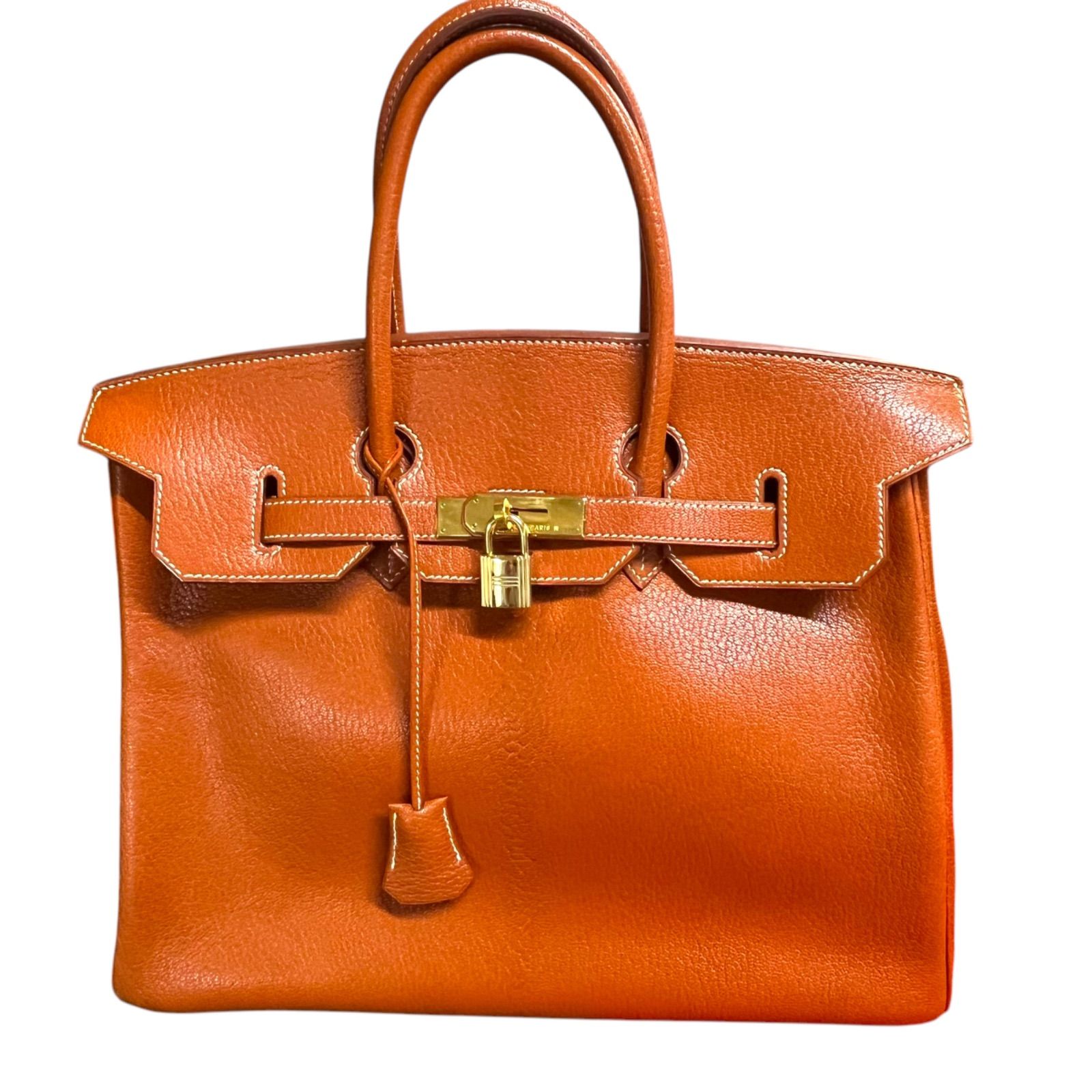 美品 エルメス HERMES バーキン35 ハンドバッグ 四角C刻印 ユニ 美品 エルメス HERMES バーキン35 ハンドバッグ 四角C刻印 ユニ