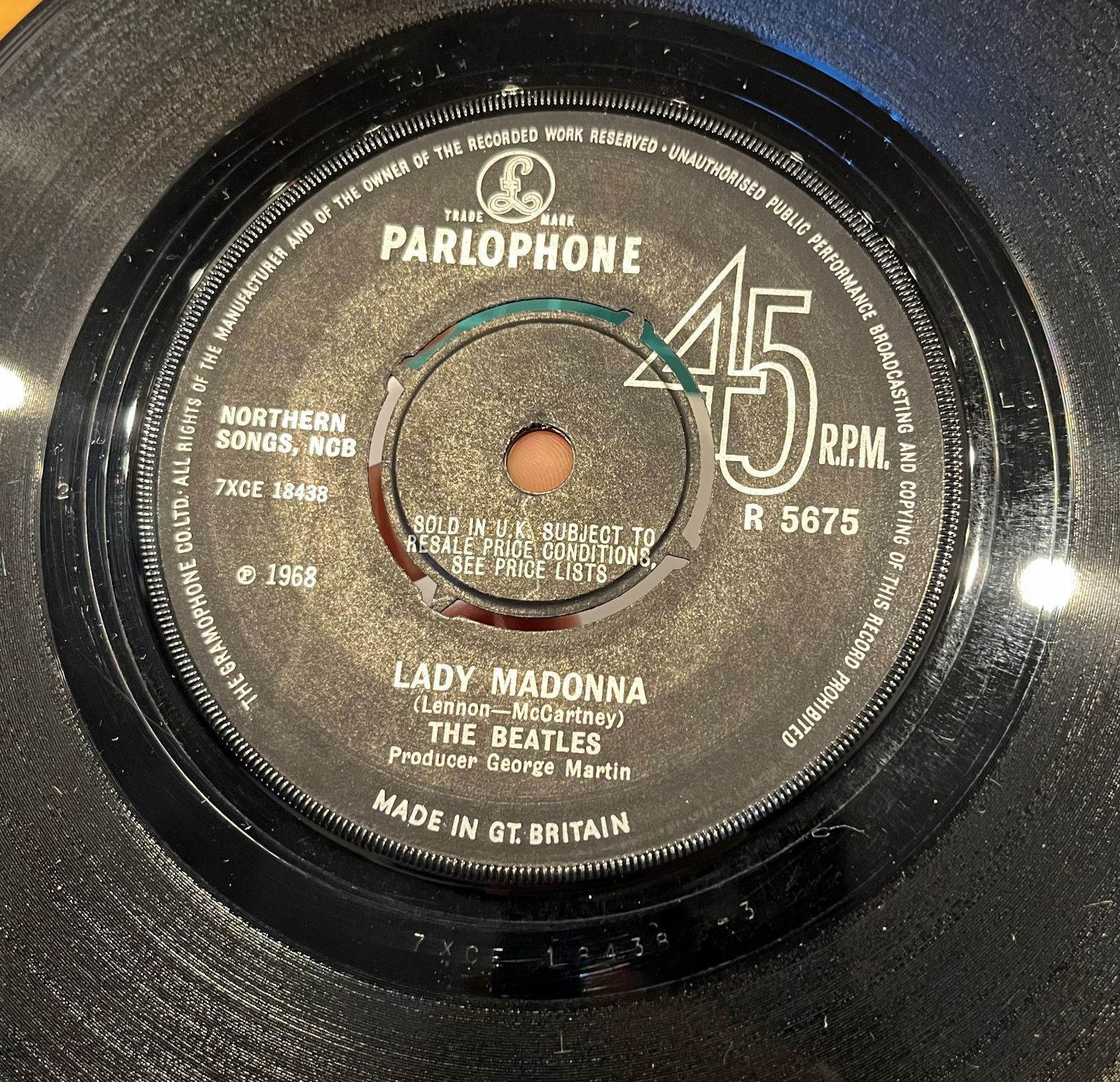 ７インチ☆BEATLES☆Lady Madonna UK Parlophone - レコード