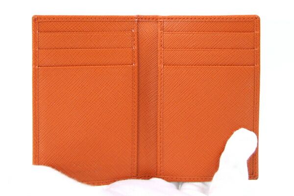 プラダ カードケース 2MC101 オレンジ ロゴ