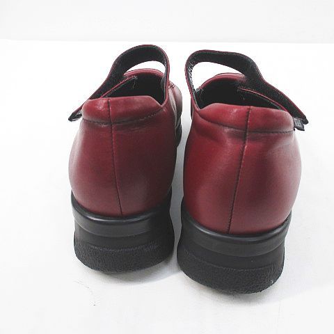 メフィスト　ストラップシューズ メフィスト MEPHISTO ストラップシューズ 6.5 ボルドー レザー