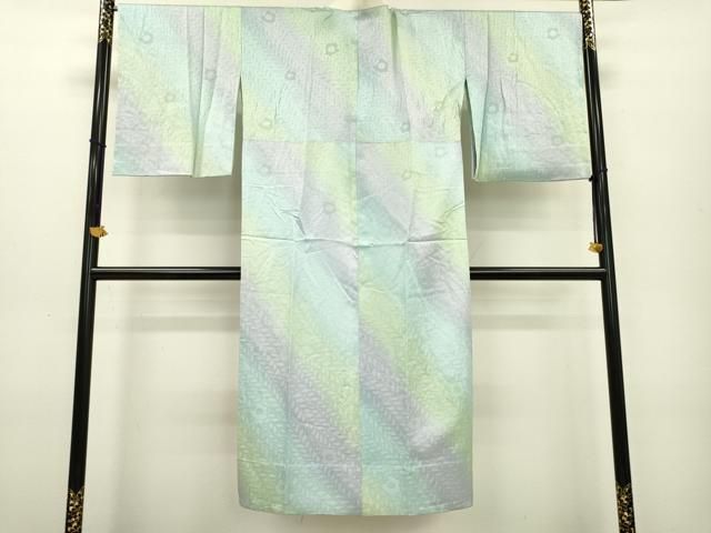正絹　高級　長襦袢　無双袖　やまと金ラベル　蔦の葉文　暈し染め　しつけ糸付き 正絹 高級 長襦袢 無双袖 やまと金ラベル 蔦の葉文 暈し染め