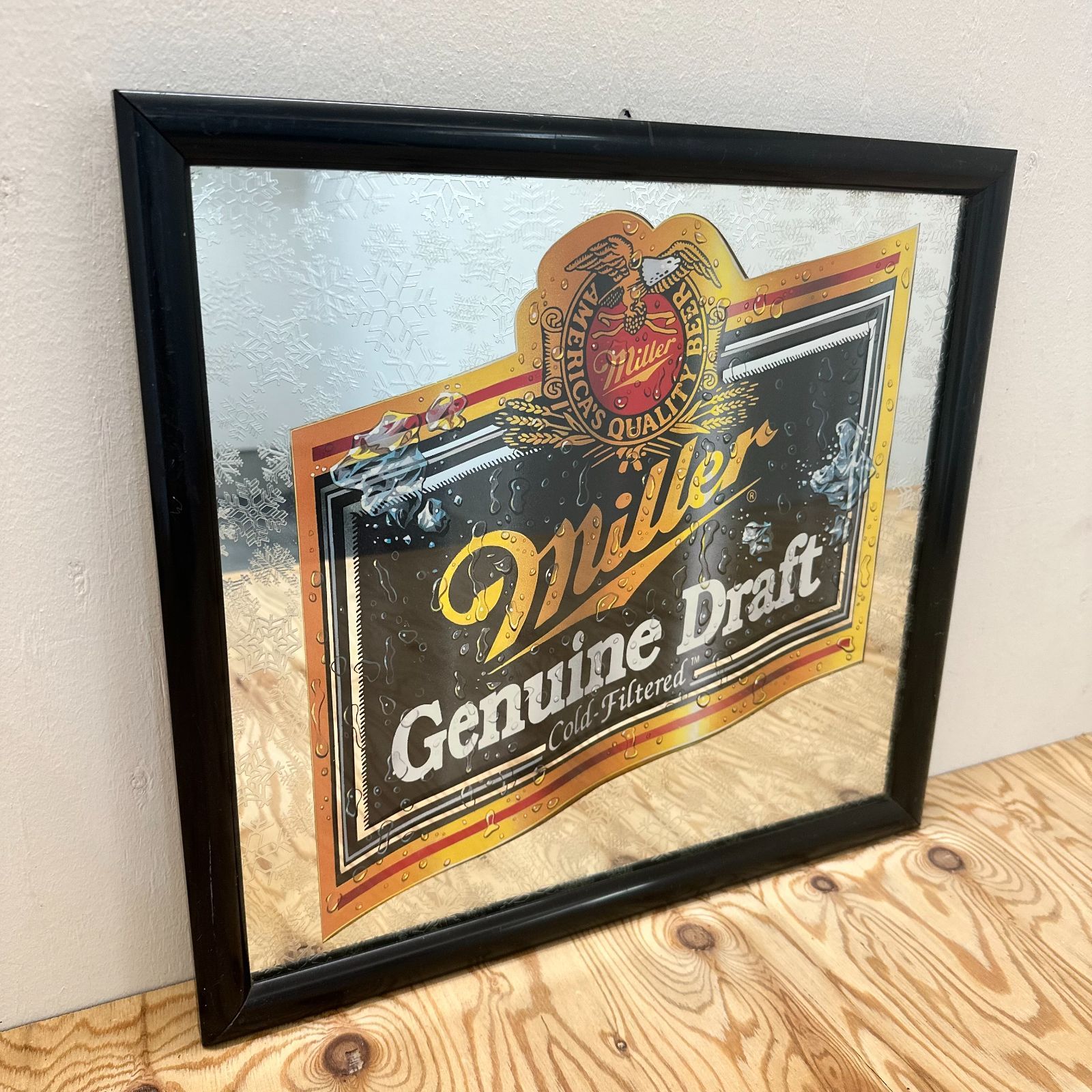 Miller Genuine Draft 3 パブミラー