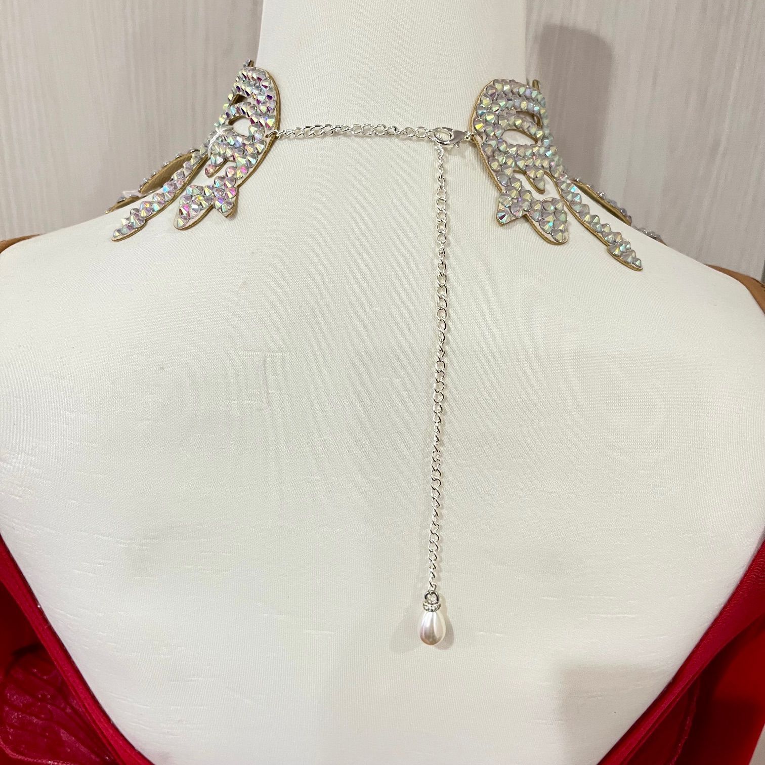 社交ダンス ゴージャス デモ パーティー ラテンドレス モダンドレス 豪華ネックレス LLC-HASEGAWATOSO_COM